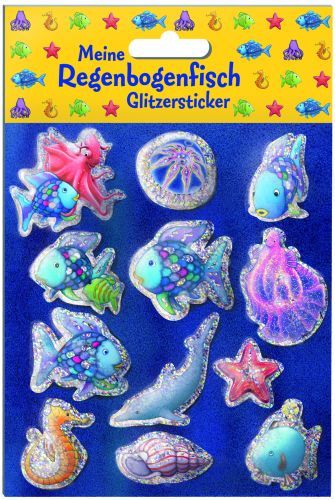 My Rainbow Fish Glitter Stickers