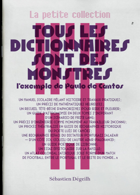 La Petite Collection (5) Tous les dictionnaires sont des monstres