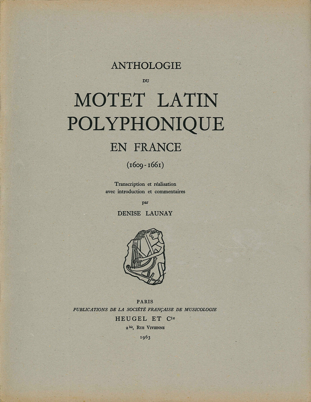 Anthologie du motet latin polyphonique en France