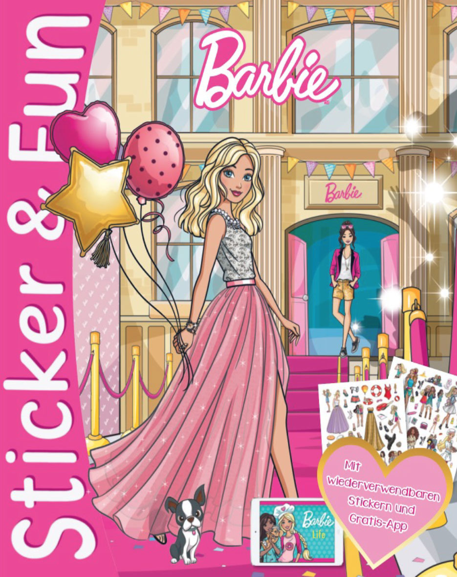 BARBIE STICKER AND FUN - 2 EN 1