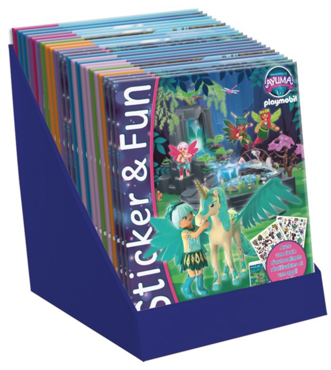PLV COMPTOIR PLEINE - STICKER & FUN 32 EX (4EX/TITRE - 8 TITRES)