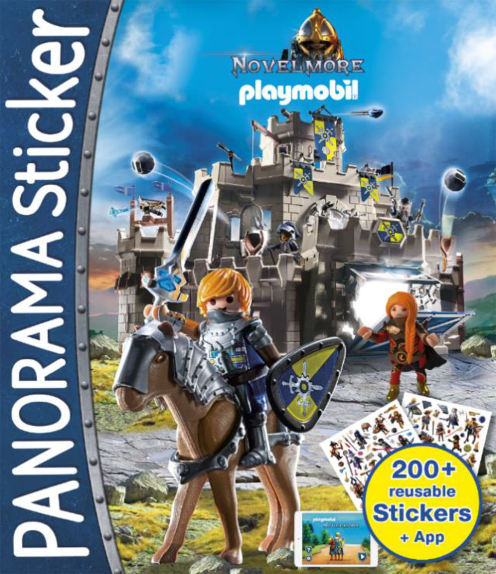 PLAYMOBIL - NOVEL MORE STICKER AND FUN - 2 EN 1