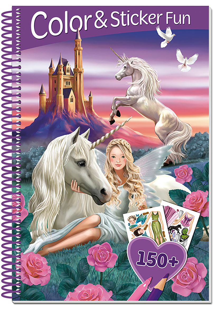 FEES ET LICORNES - 3D LENTICULAR COLOR AND STICKER FUN