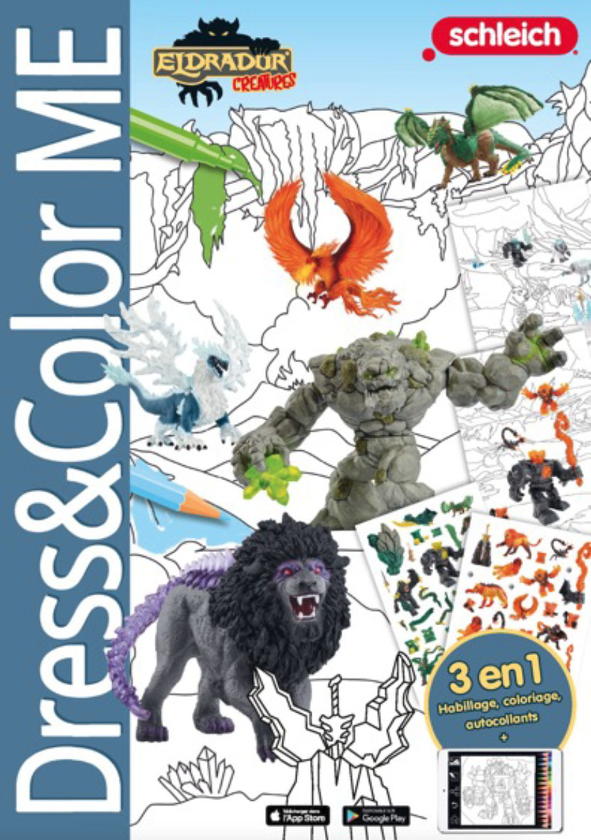 SCHLEICH ELDRADOR MINI DRESS AND COLOR ME 3 EN 1