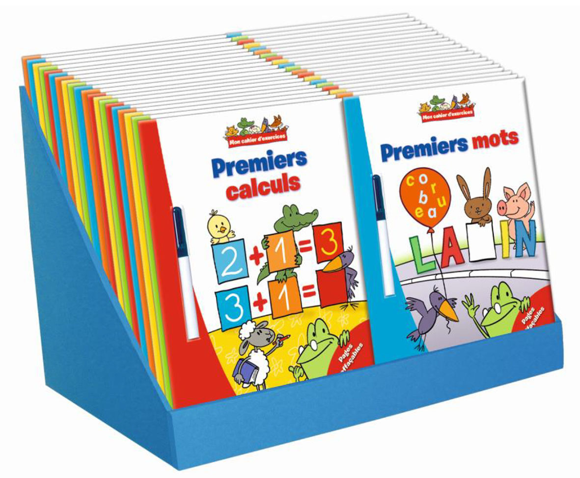 PLV COMPTOIR PLEINE 20EX MON LIVRE D'ACTIVITES (4EX/TITRE - 5 TITRES)