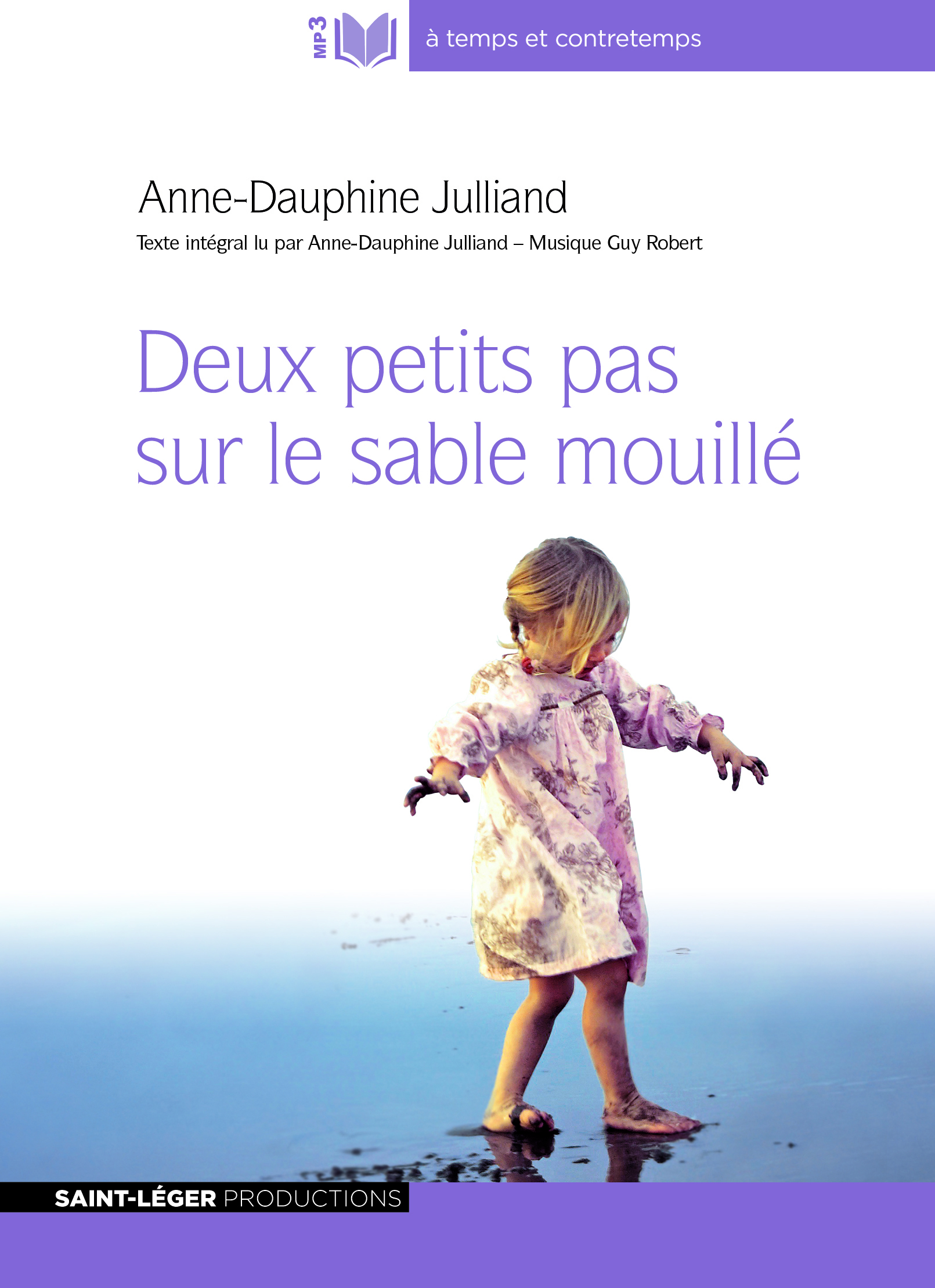 Deux petits pas sur le sable mouille