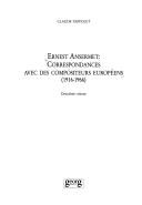 CORRES ANSERMET AVEC DES COMPOSITEURS