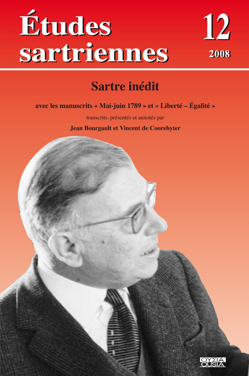 ETUDES SARTRIENNES 12 (2007) SARTRE INEDIT