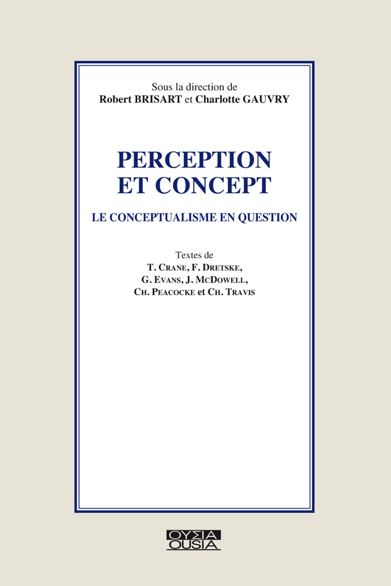 PERCEPTION ET CONCEPT