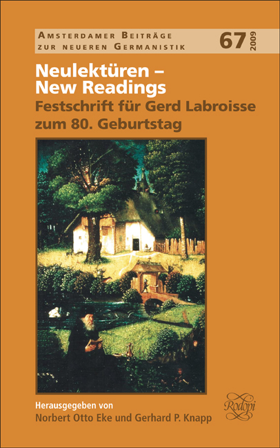NEULEKTUREN - NEW READINGS. FESTSCHRIFT FUR GERD LABROISSE ZUM 80. GEBURTSTAG