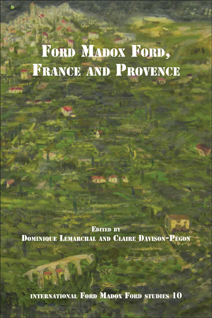 FORD MADOX FORD, FRANCE AND PROVENCE