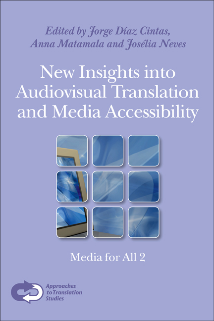 NEW INSIGHTS INTO AUDIOVISUAL TRANSLATION AND MEDIA ACCESSIBILITY