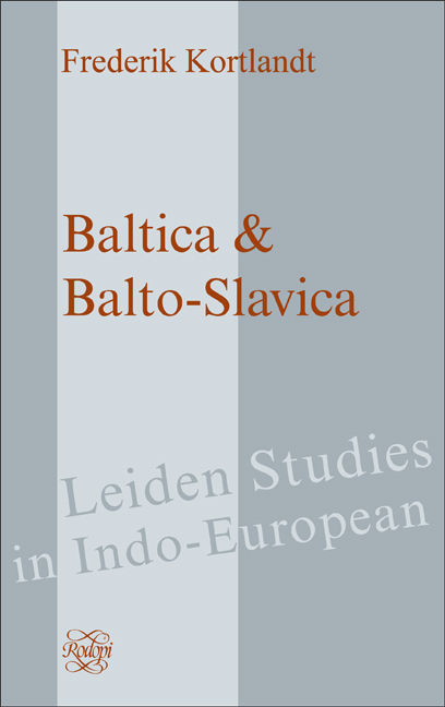 BALTICA & BALTO-SLAVICA