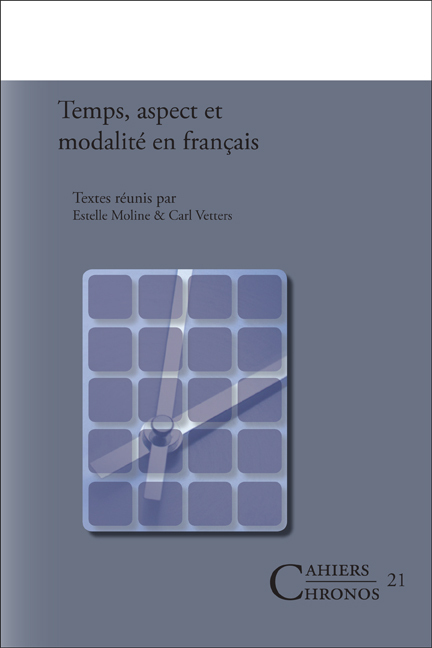 TEMPS, ASPECT ET MODALITE EN FRANCAIS