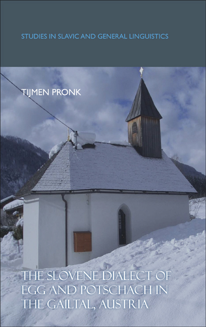 THE SLOVENE DIALECT OF EGG AND POTSCHACH IN THE GAILTAL, AUSTRIA