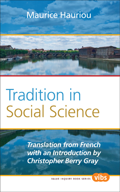 TRADITION IN SOCIAL SCIENCE