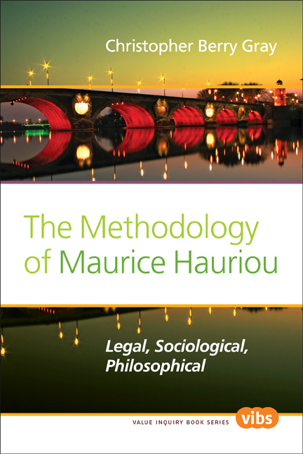 THE METHODOLOGY OF MAURICE HAURIOU