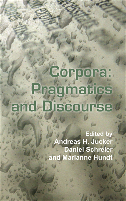 CORPORA: PRAGMATICS AND DISCOURSE