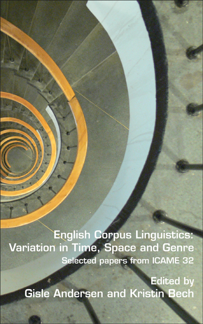 'ENGLISH CORPUS LINGUISTICS: VARIATION IN TIME, SPACE AND GENRE. SELECTED PAPERS FROM ICAME 32'