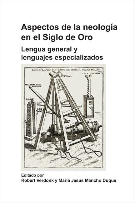 ASPECTOS DE LA NEOLOGIA EN EL SIGLO DE ORO