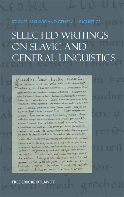 SELECTED WRITINGS ON SLAVIC AND GENERAL LINGUISTICS