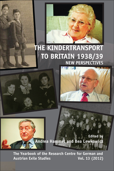 THE KINDERTRANSPORT TO BRITAIN 1938/39. NEW PERSPECTIVES