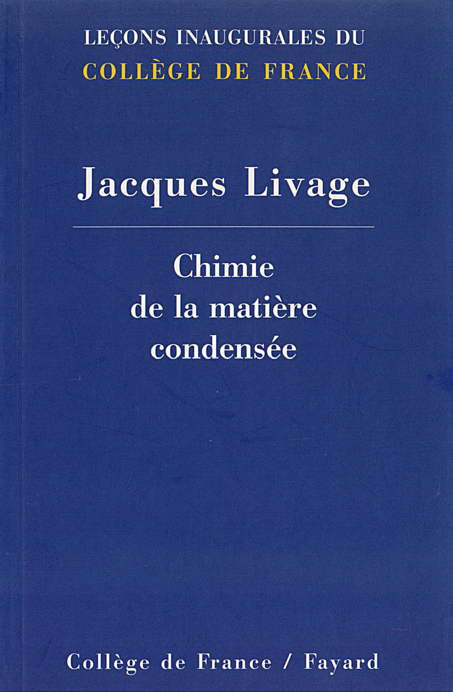 CHIMIE DE LA MATIERE CONDENSEE