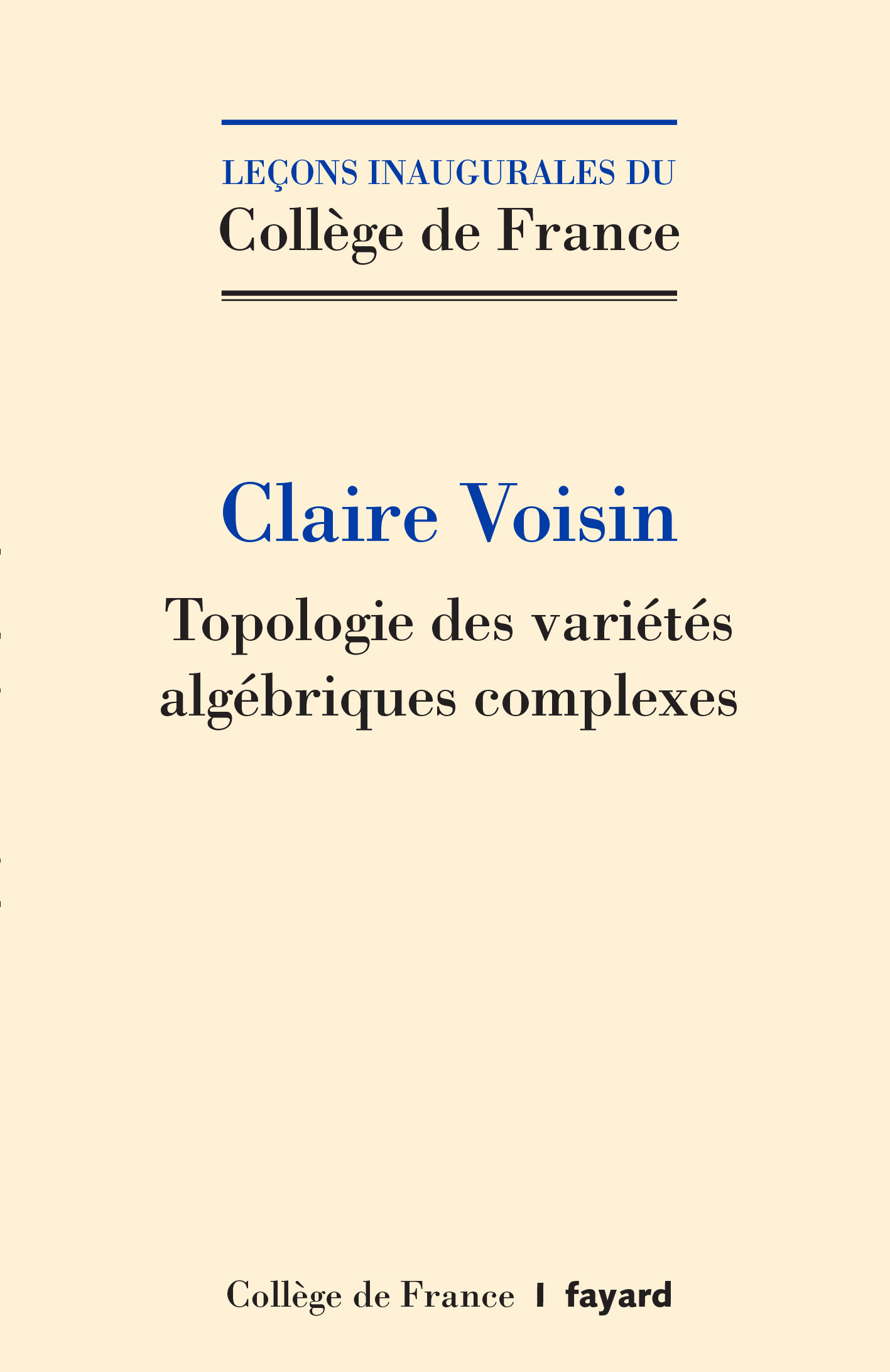 TOPOLOGIE DES VARIETES ALGEBRIQUES COMPLEXES