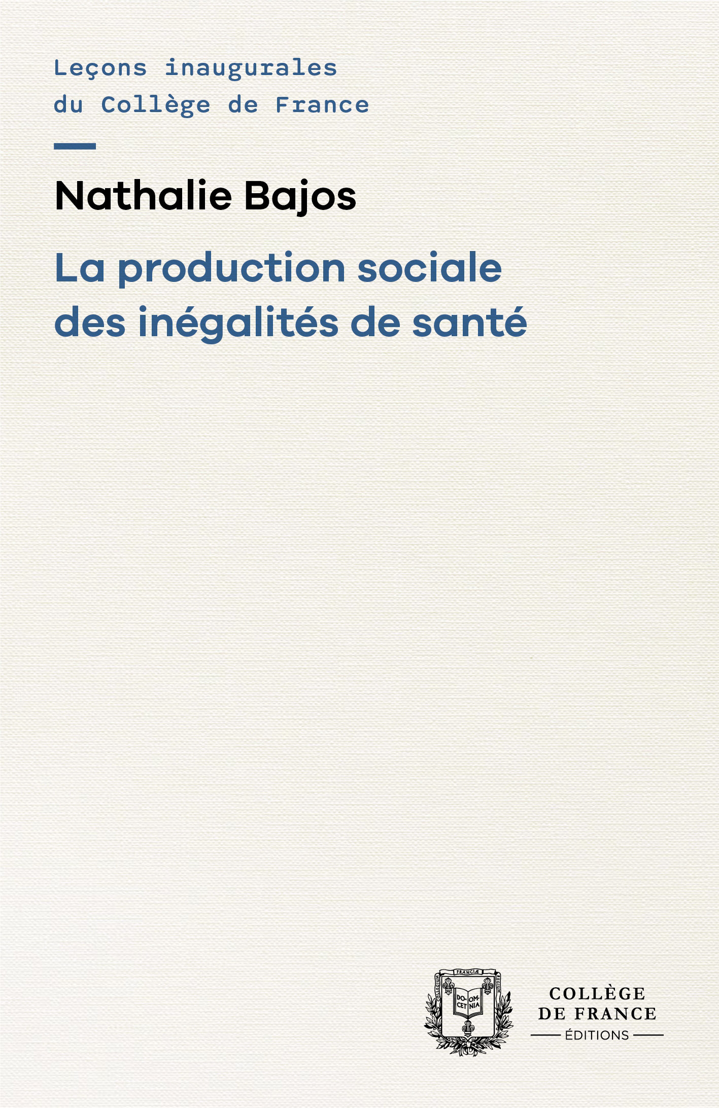 PRODUCTION SOCIALE DES INEGALITES DE SANTE