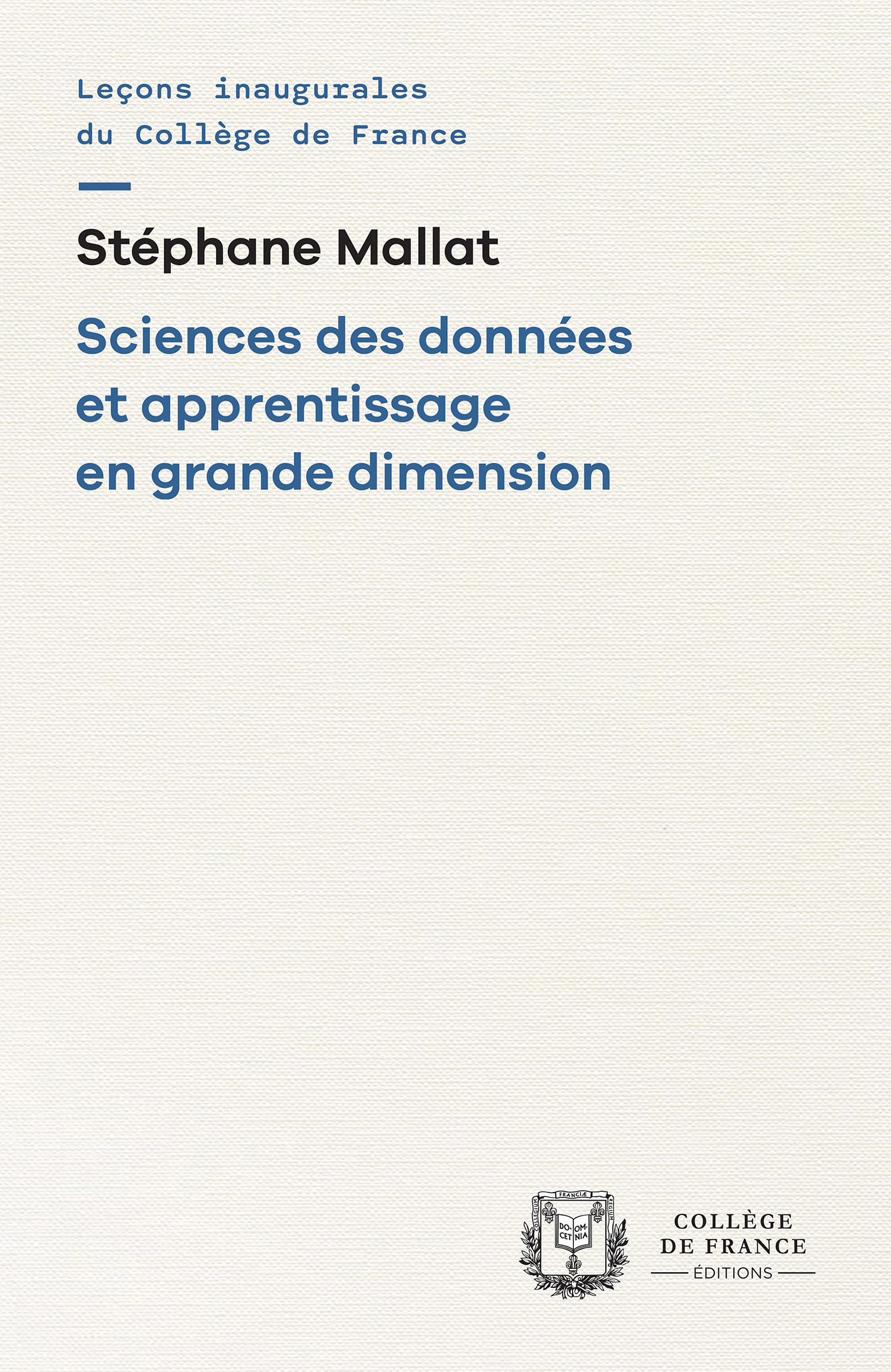 SCIENCES DES DONNEES ET APPRENTISSAGE EN GRANDE DIMENSION