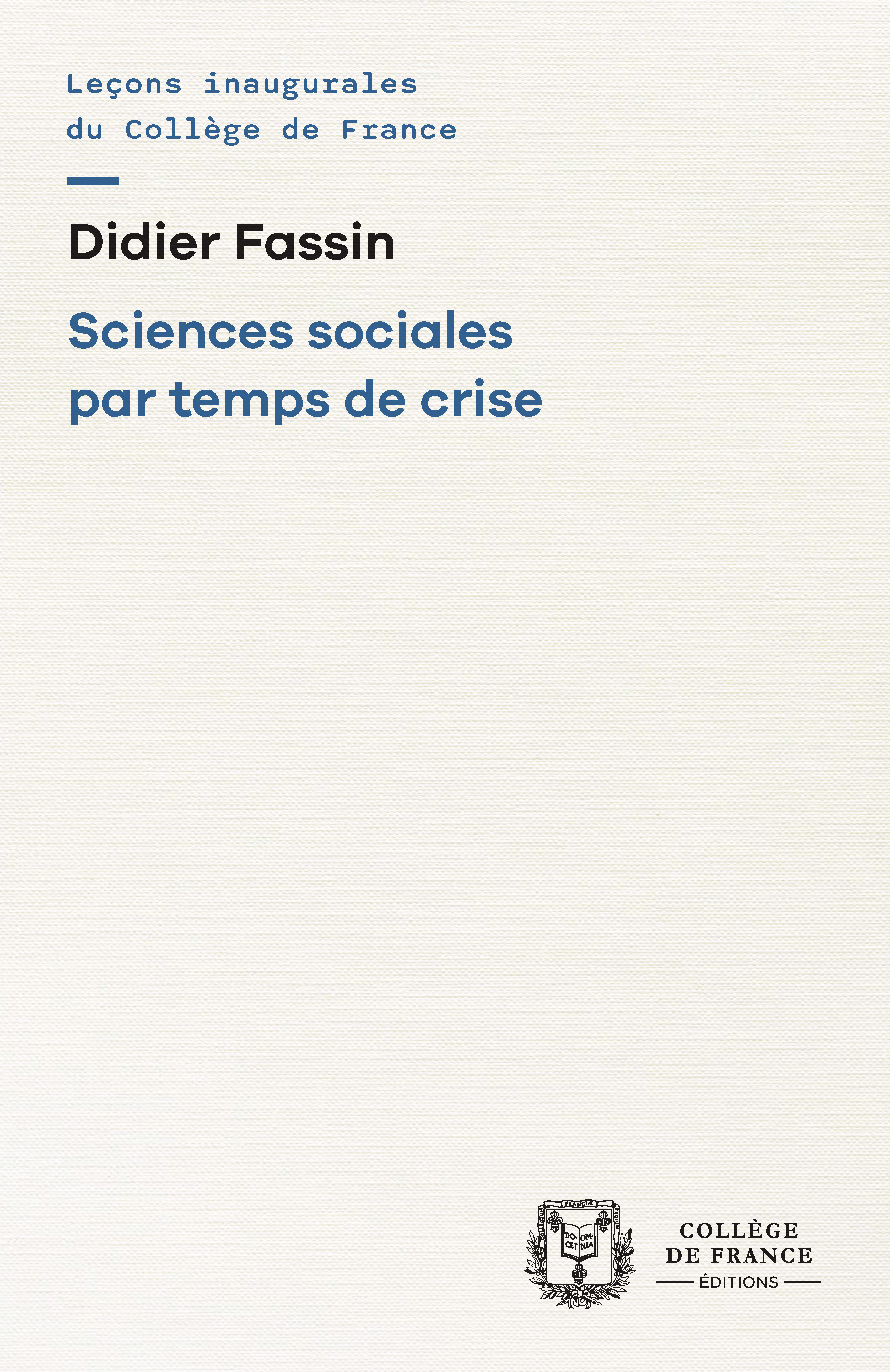 SCIENCES SOCIALES PAR TEMPS DE CRISE