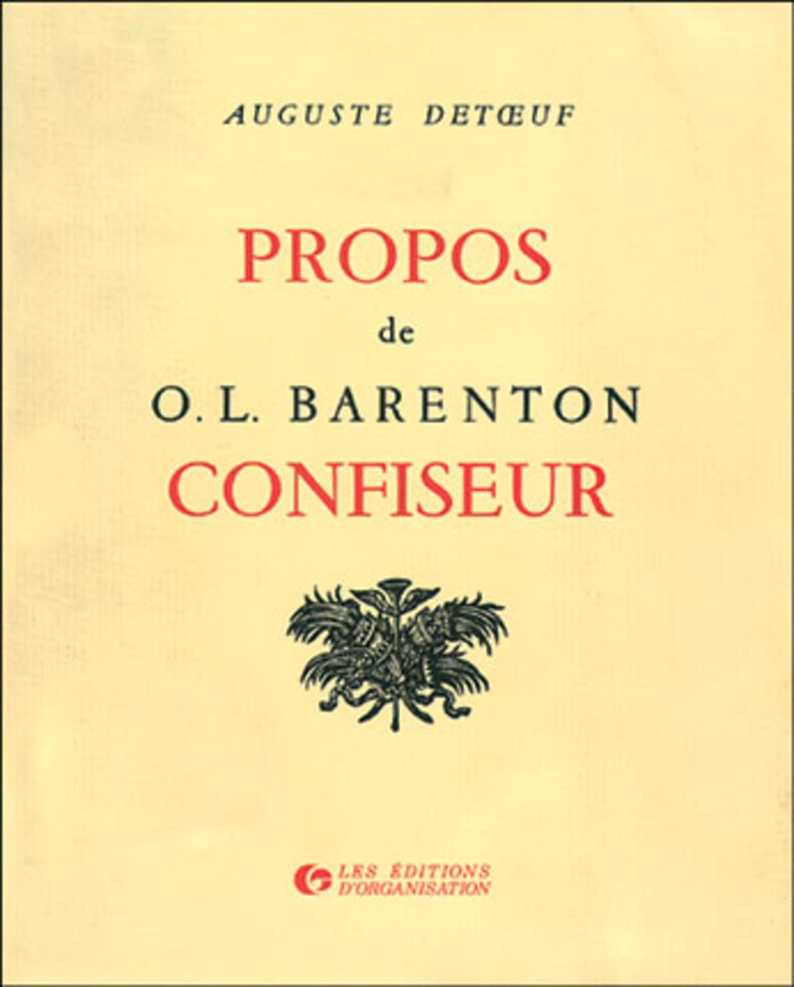 Propos de O.L. Barenton, confiseur