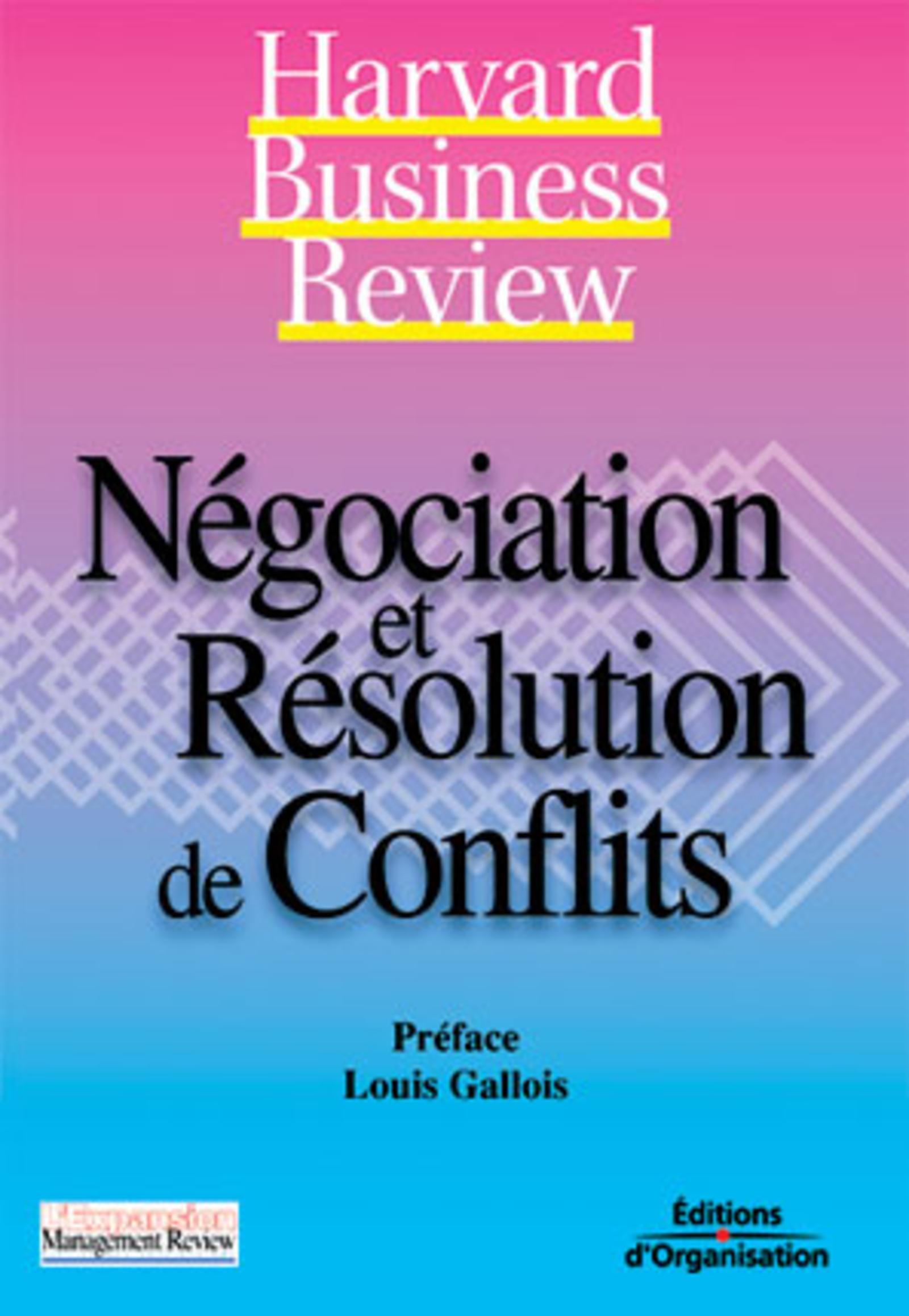 NEGOCIATION ET RESOLUTION DE CONFLITS