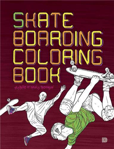 Skateboarding Coloring Book /anglais