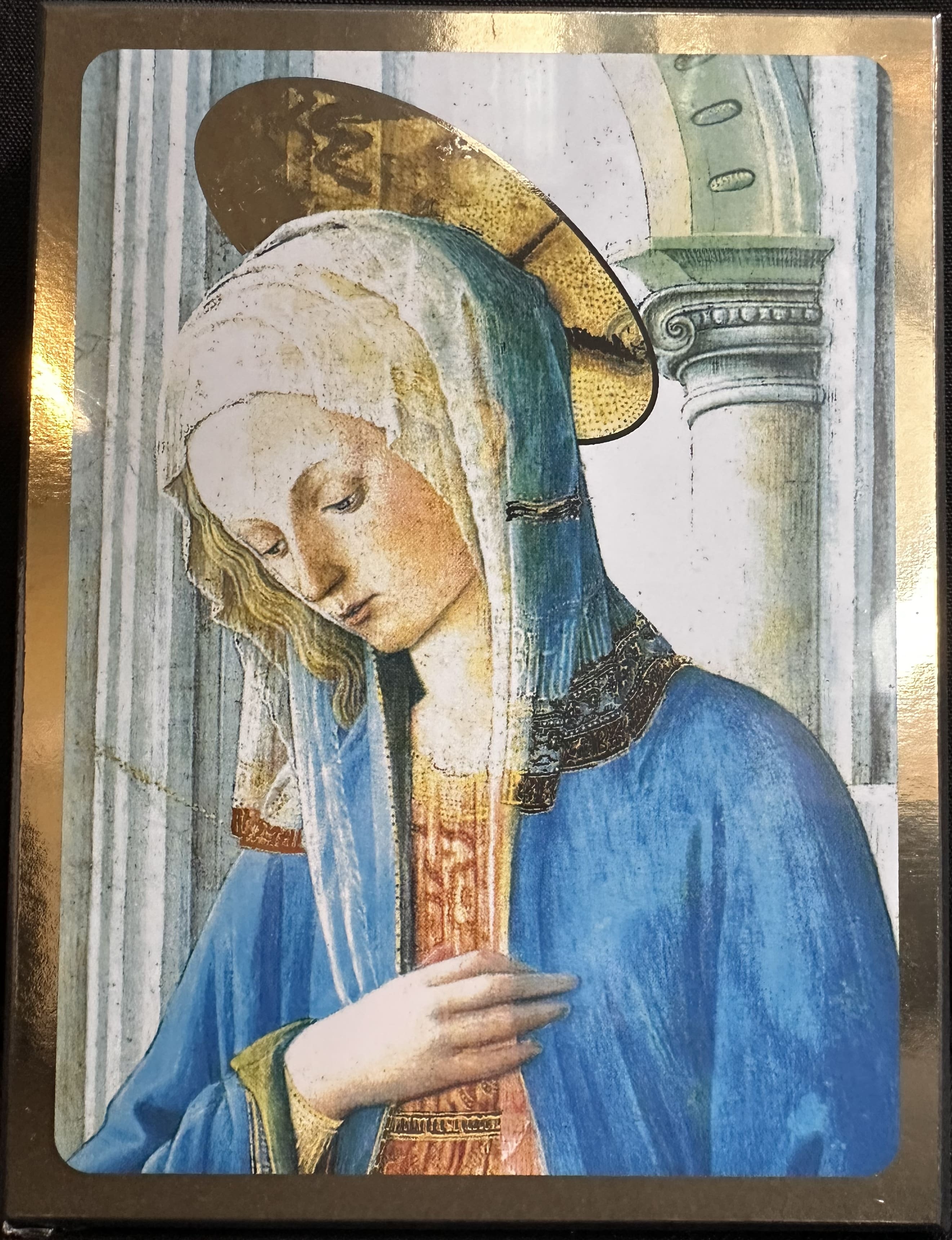 Vierge de l’Annonciation - Icône tradition 14x10.6 cm - 185.42