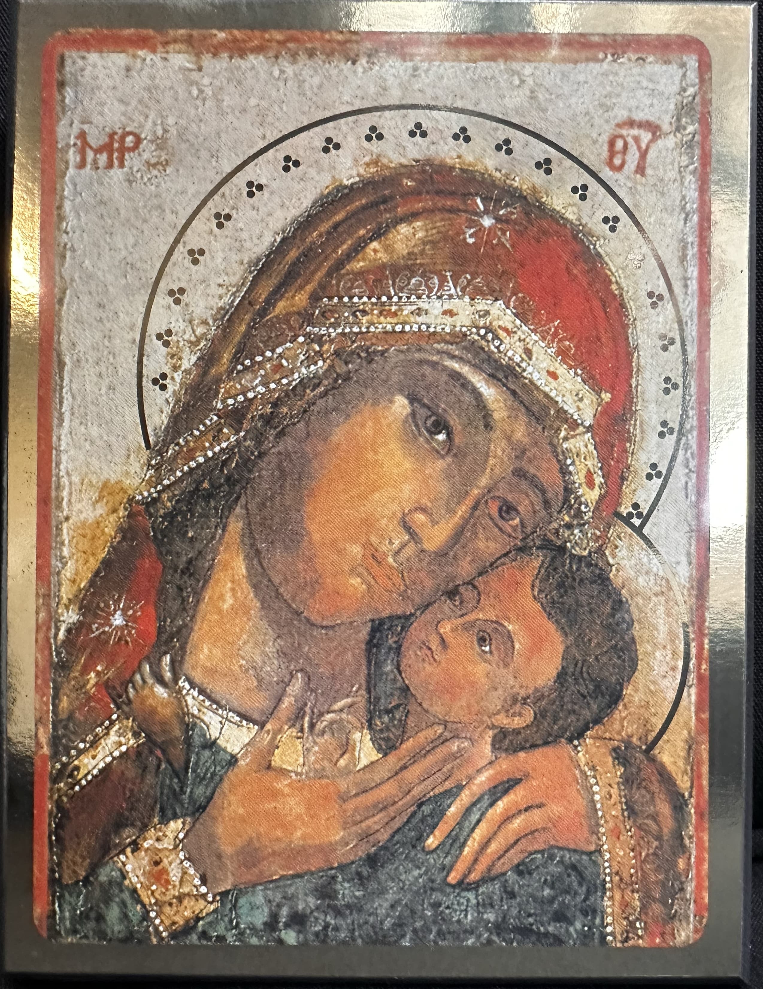 Vierge de Korsun - Icône tradition 14x10.6 cm - 120.42