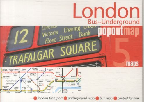 LONDON BUS AND UNDERGROUND POPOUT MAP