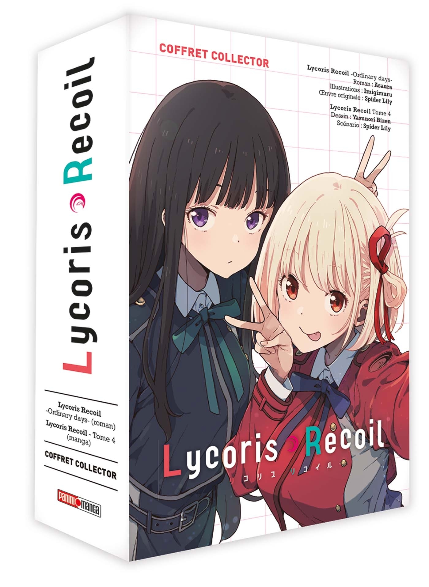 Coffret Lycoris Recoil T04 + Roman Ordinary Days