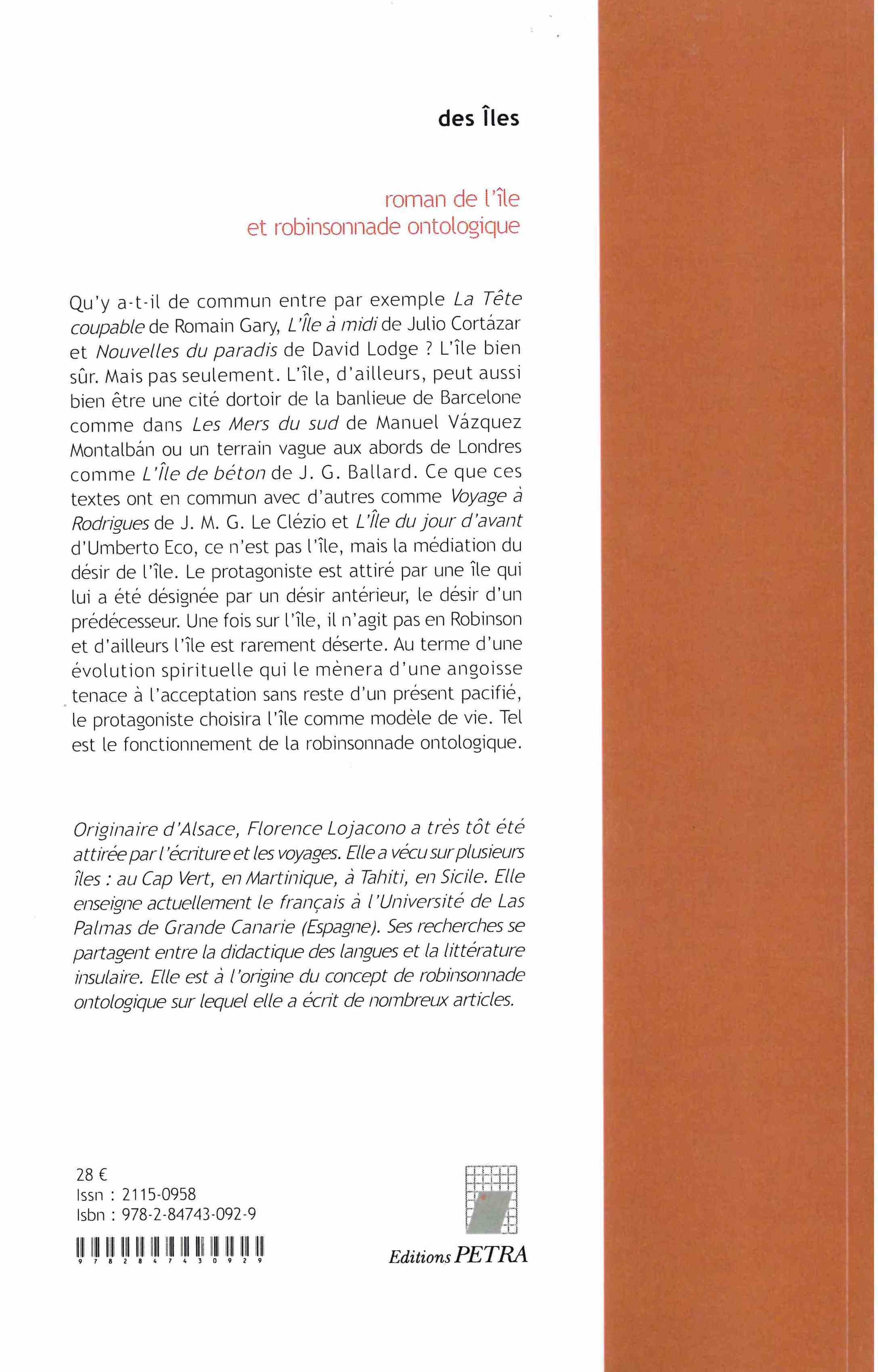Roman de l'île et robinsonnade ontologique