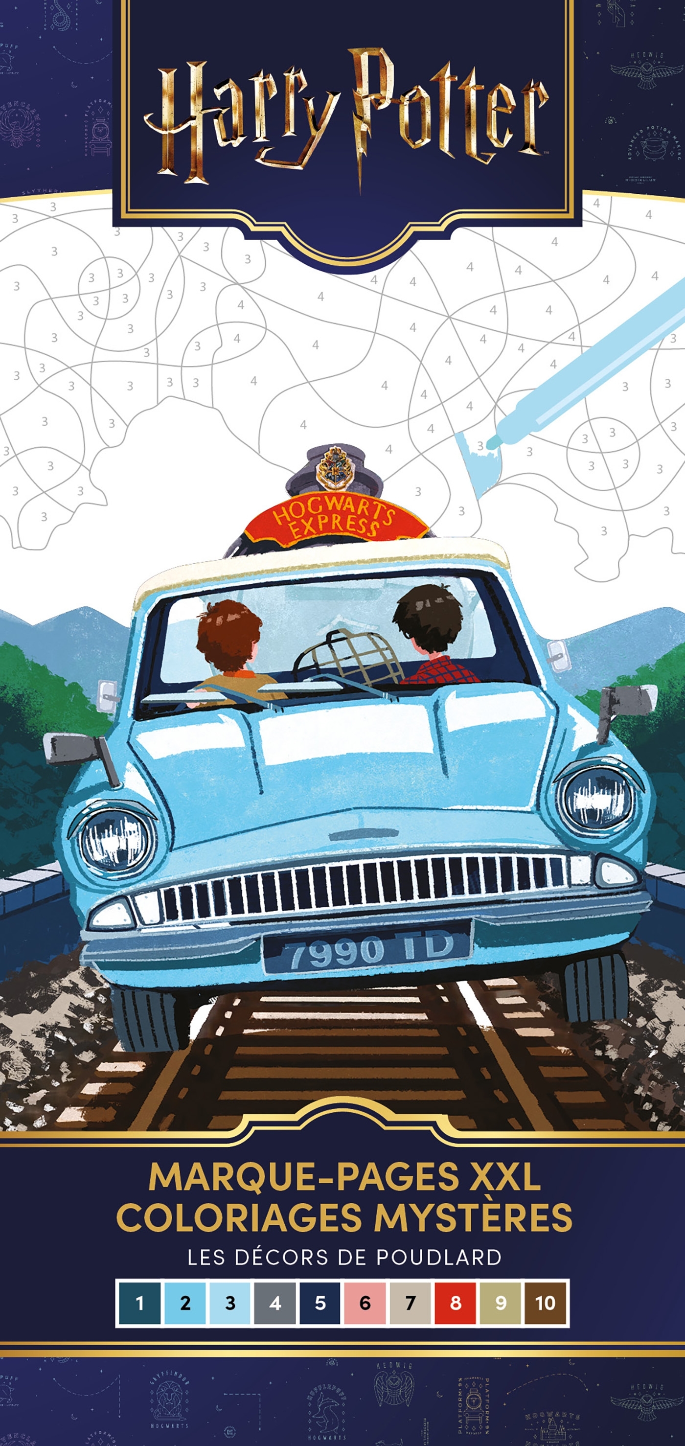 Harry Potter - Marque-pages XXL - Coloriages mystères