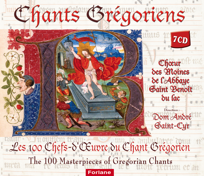 Coffret Chant GREGORIEN-Les 100 Chefs-d'Oeuvres 7 CDs