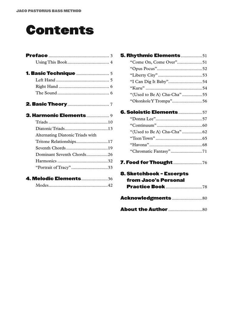 RAY PETERSON : JACO PASTORIUS BASS METHOD - RECUEIL + ENREGISTREMENT(S) EN LIGNE