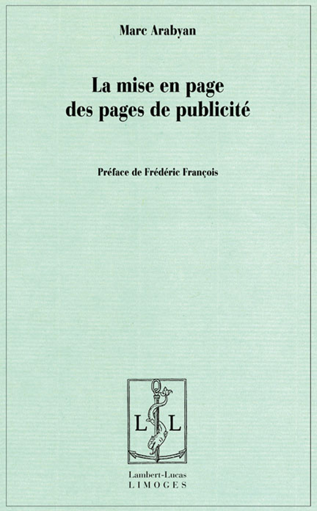 La mise en page des pages de publicité