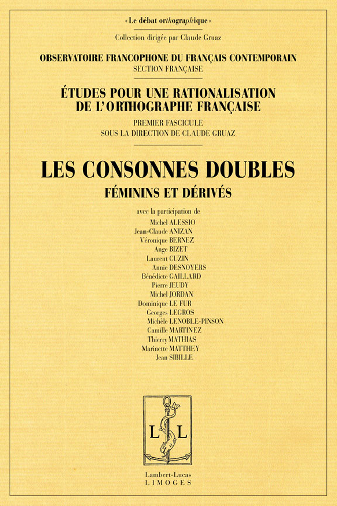 Les consonnes doubles - féminins et dérivés