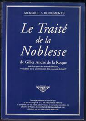 Le Traité de la Noblesse