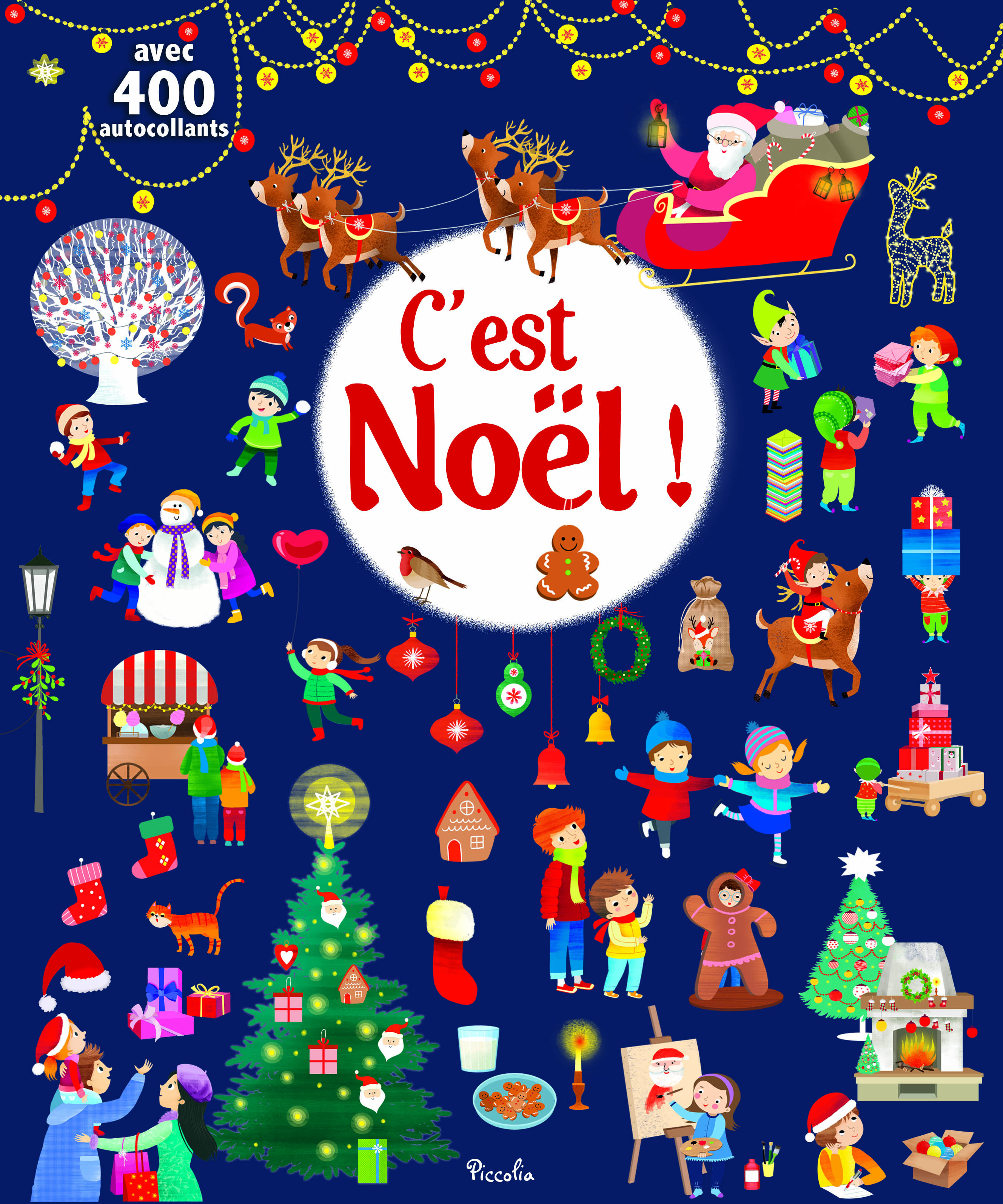 400 autocollants - C'ets noel !