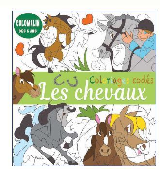 Coloriages codés - Les chevaux