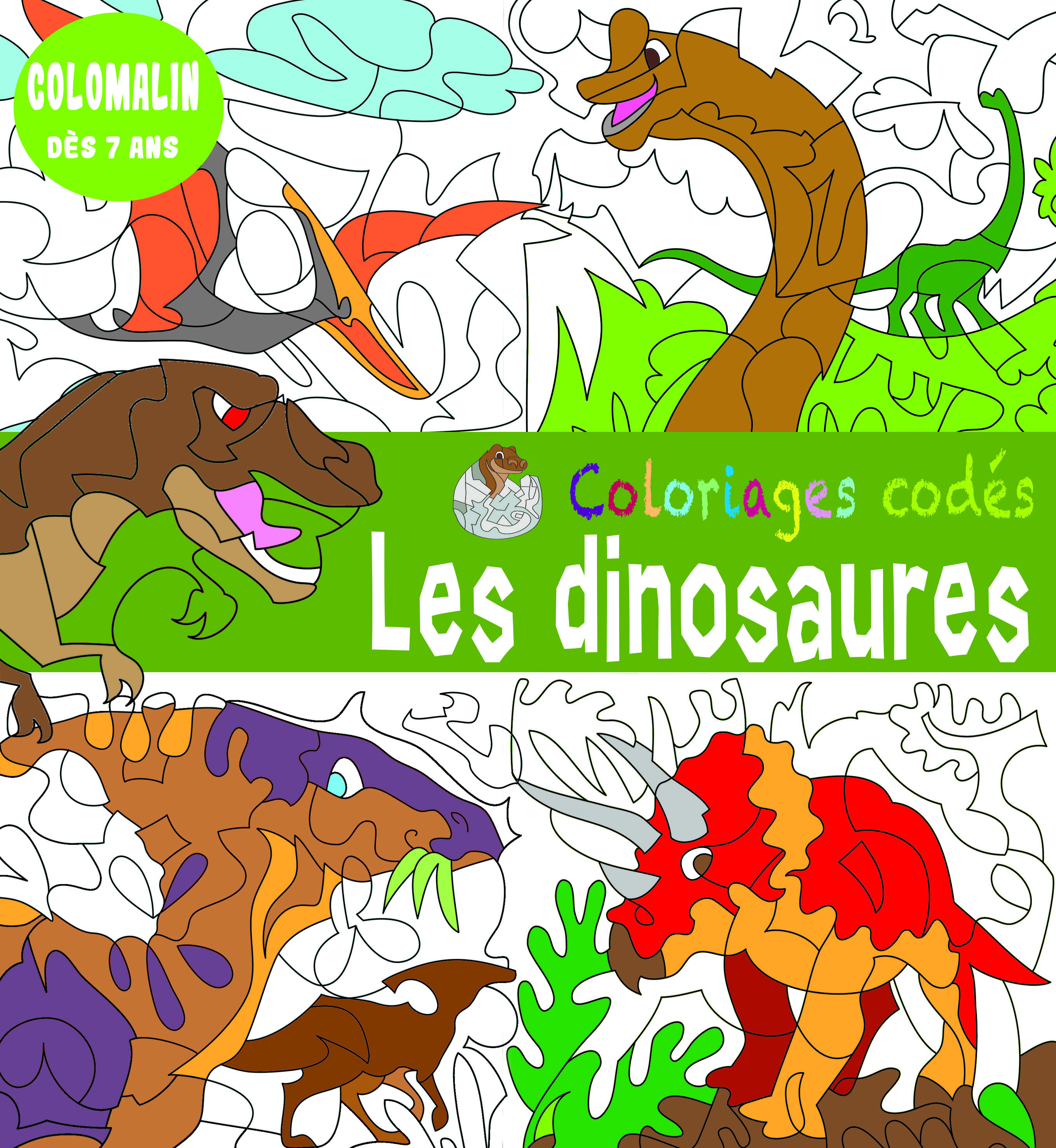 Coloriages codés - Les dinosaures