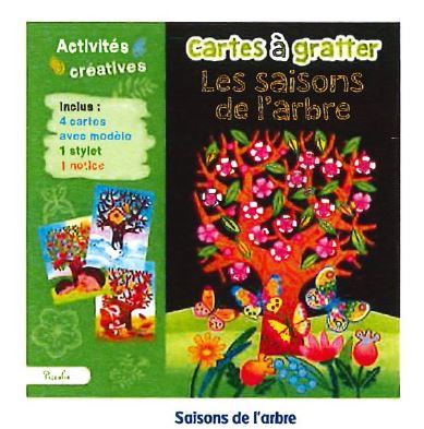 Les saisons de l'arbre - Cartes à gratter