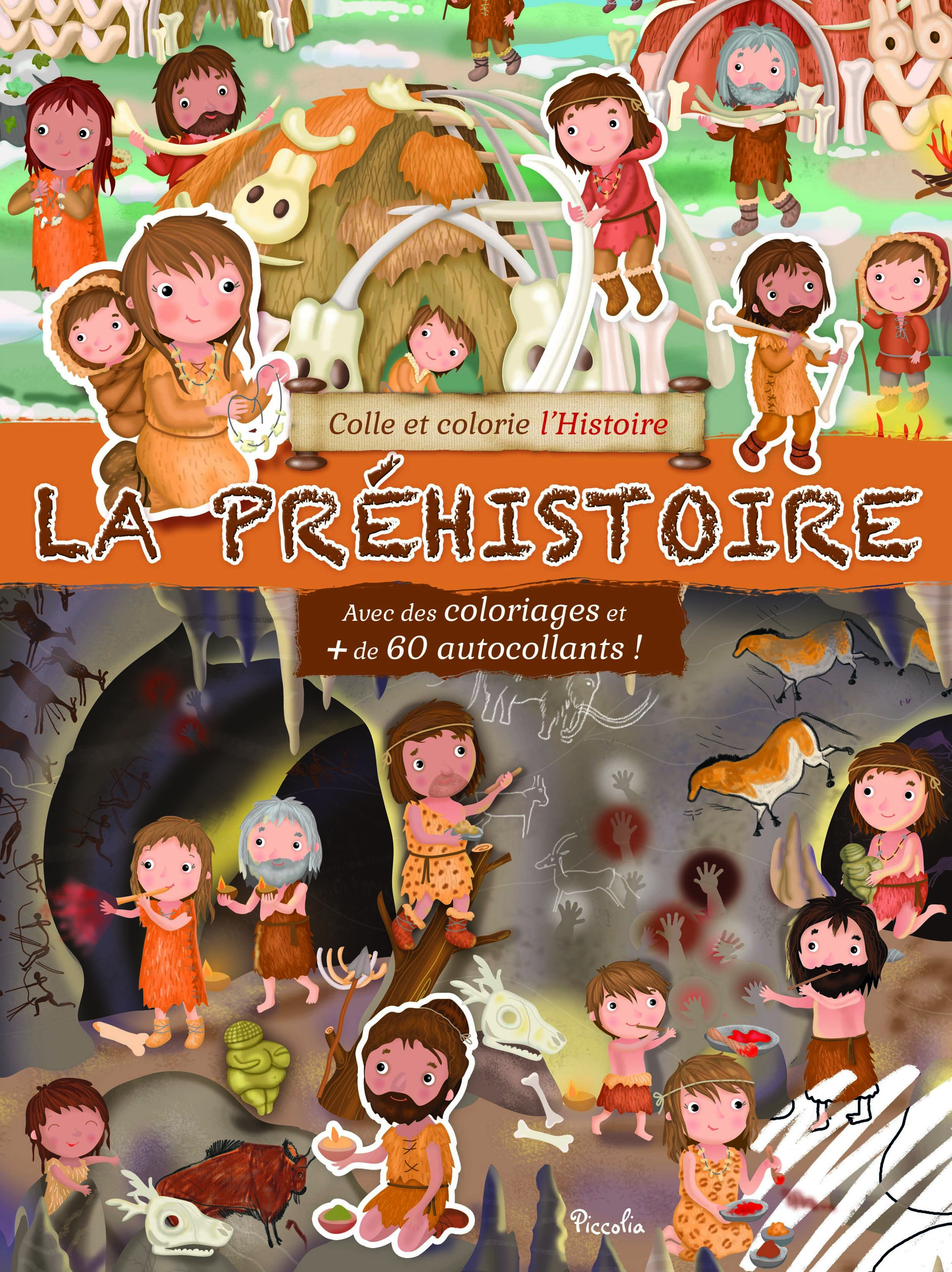 La Préhistoire - Colle colorie
